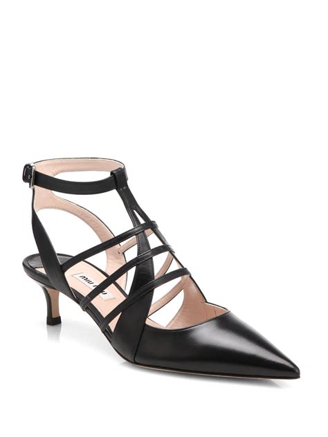 miu miu pumps ebay|MIU MIU Archive Ribbon Leather Mule Pumps Size:24cm Black .